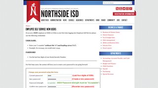 Employee Self Service: New Users | Northside Independent ... - NISD