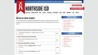 Employee Self Service: Resources | Northside Independent ... - NISD