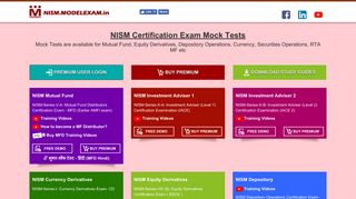 NISM Mock Test - MODELEXAM