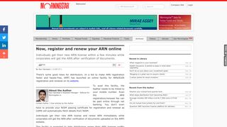 Now, register and renew your ARN online - Morningstar India