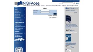Login Page | NISPAcee Information Portal