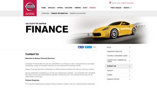 Nissan Finance | Contact Us | Nissan Australia