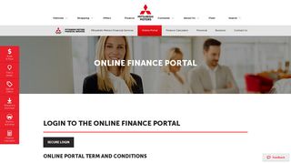 Online Portal - Mitsubishi Motors