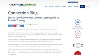 Nissan Forklift Leverages Latitude Learning LMS to Provide Training