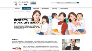 Benefits / Work Life Balance - Nissan Benefits