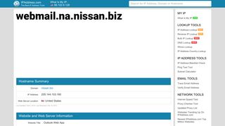 Outlook Web App - webmail.na.nissan.biz | IPAddress.com