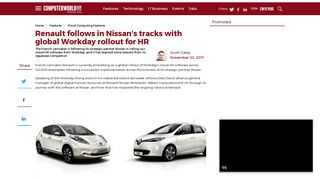 Renault follows in Nissan's tracks with global Workday HR rollout ...