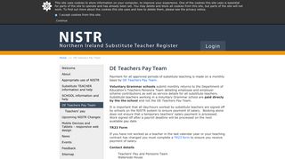 NISTR - DE Teachers Pay Team