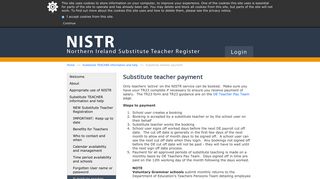 NISTR - Substitute teacher payment