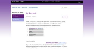 My Account – NiteFlirt Help Center