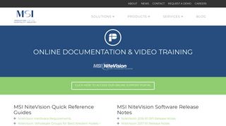 MSI NiteVision Software Release Notes - NiteVision | MSI Solutions