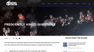 Frequently Asked Questions | Nitro Circus