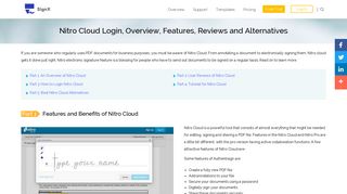 Nitro Cloud Login, Overview, Features, Reviews and Alternatives
