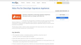 Nitro Pro for DocuSign Signature Appliance | DocuSign