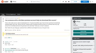 Can someone with a nitroflare premium account help me download ...