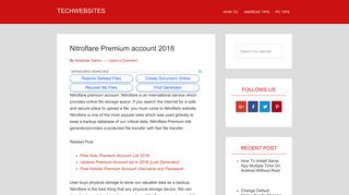 Nitroflare Premium account 2018 (20+ Nitroflare Premium Link ...
