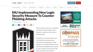 NIU Implementing New Login Security Measure To Counter Phishing ...