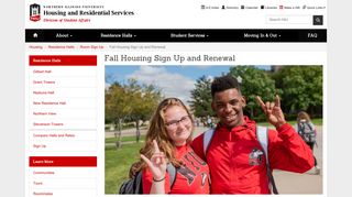 Fall Housing Sign Up and Renewal - NIU - Housing and Residential ...