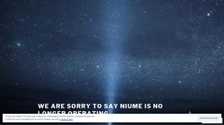 We are sorry to say Niume is no Longer Operating