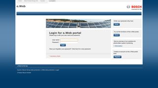 e.Web portal: login