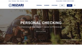 Personal Checking | Nizari Credit Union