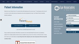 Patient Information | Patient Portal | Eye Associates of New Mexico