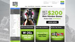 NYRA Bets - Bet on Horse Racing - Racing's Best Play
