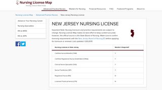 New Jersey Nursing License