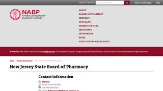 New Jersey State Board of Pharmacy | National Association of Boards ...