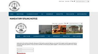 Mandatory EFiling Notice - Middlesex County Bar Association