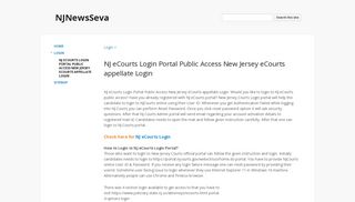 NJ eCourts Login Portal Public Access New Jersey eCourts appellate ...