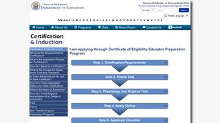 I am applying through Certificate of Eligibility Educator ... - NJ.gov