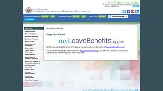 Temporary Disability Insurance Web Services - NJ.gov