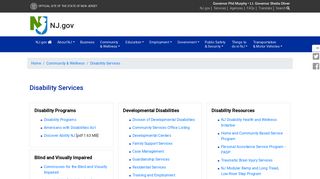 Disability Services - The Official Web Site for The State of New Jersey