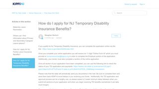 How do I apply for NJ Temporary Disability Insurance Benefits? – KIPP ...