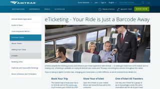 eTicketing - You Have Questions. We Have Answers. | Amtrak