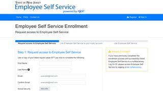 NJ Employee Self Service - Enrollment