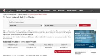 NJ Fundz Network Toll Free Number India | Customer Care Number ...