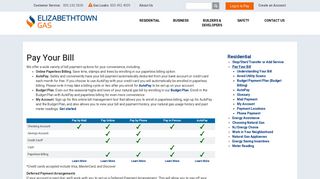 Elizabethtown Gas - Pay Your Bill