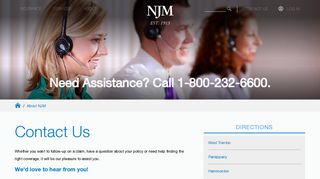 Contact Us - NJM Insurance