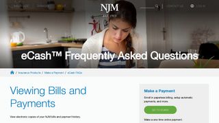 Viewing Bills and Payments | NJM