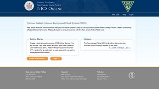 National Instant Check System - State of New Jersey