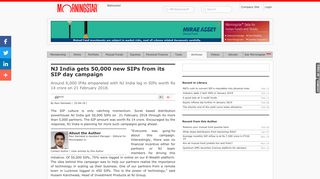 NJ India gets 50,000 new SIPs from its SIP day campaign