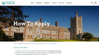 How To Apply | New Jersey City University