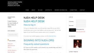 NJEA HELP DESK - Highland Park Education Association