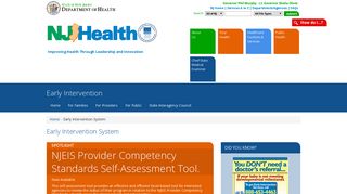 Department of Health | Early Intervention - NJ.gov