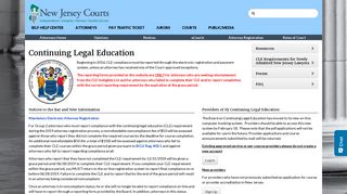 Continuing Legal Education - NJ Courts