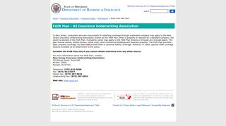 NJ Insurance Underwriting Association (FAIR Plan)