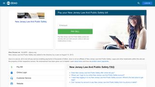 New Jersey Law And Public Safety (NJL&PS): Login, Bill Pay ... - Doxo