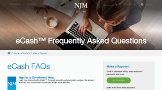 eCash FAQs | NJM